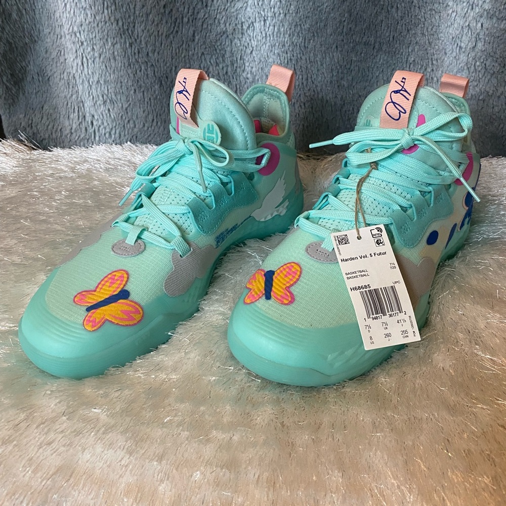 Men's Sz 8 Adidas Harden Vol. 5 Futurenatural "Support"